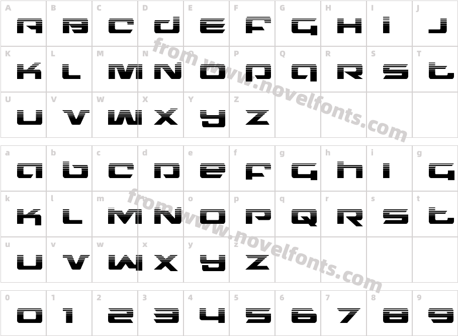 NorthstarHalf-ToneCharacter Map