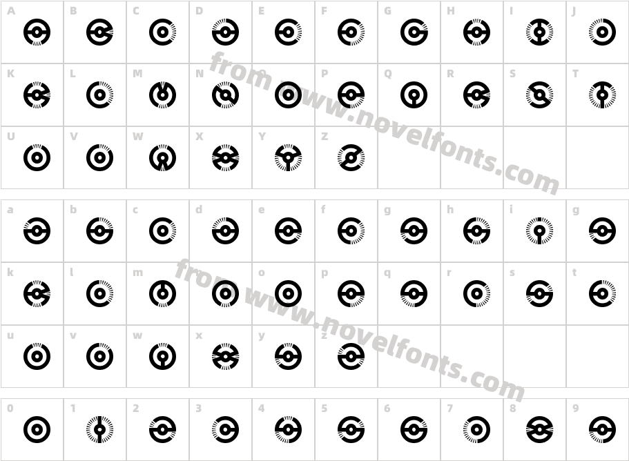 NucleusBRKCharacter Map