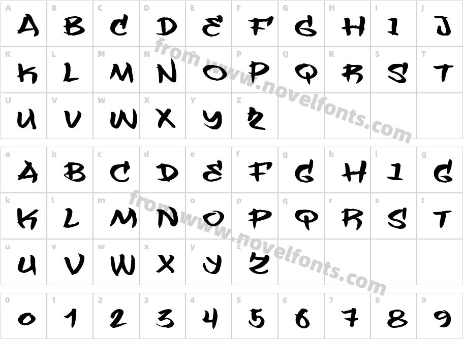 FlashitCharacter Map