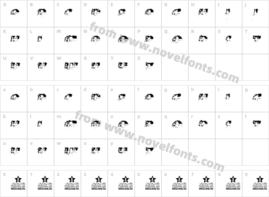 OCEAN TYPE PERSONAL USECharacter Map