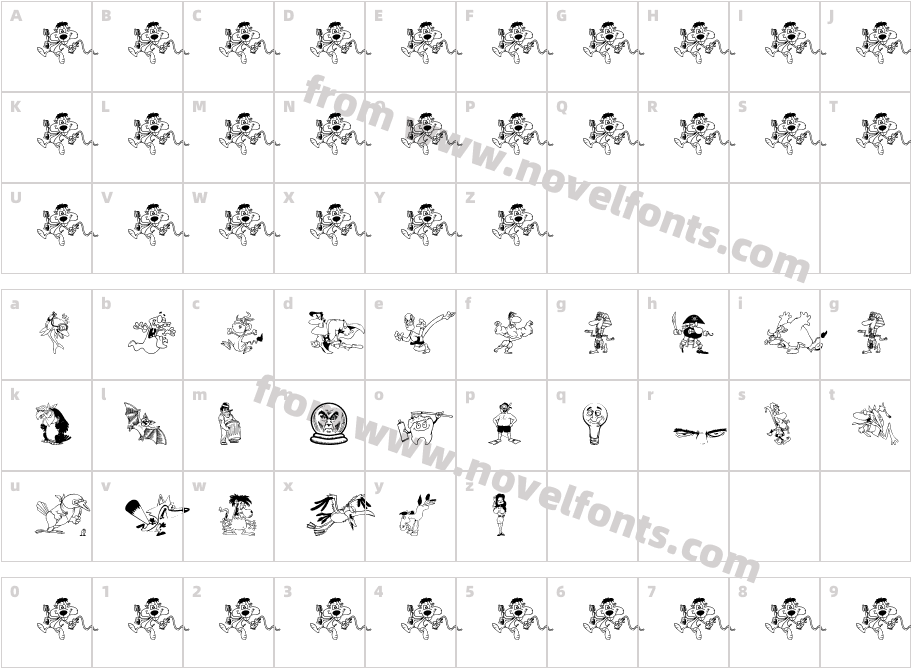 OHNOCharacter Map