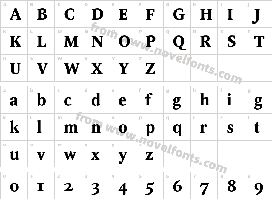 OctavaOSC-BoldCharacter Map