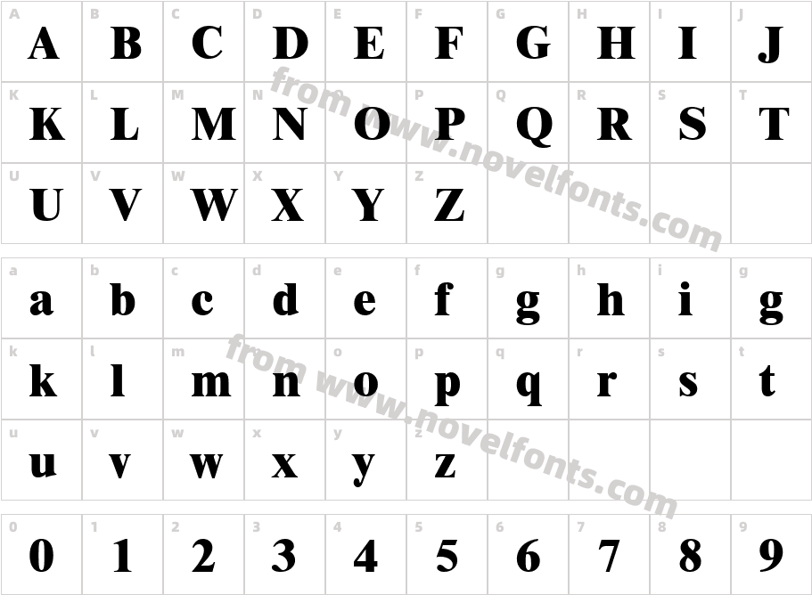 029-CAI978Character Map