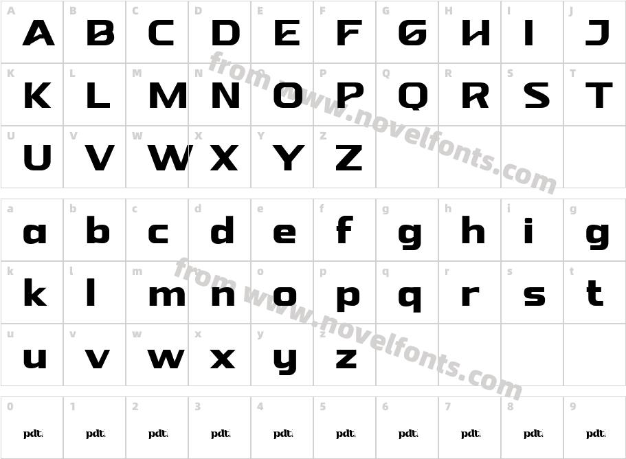 Ojak San Serif Jan 5 SemBdCharacter Map