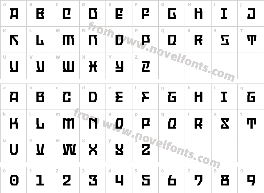 OldionCharacter Map