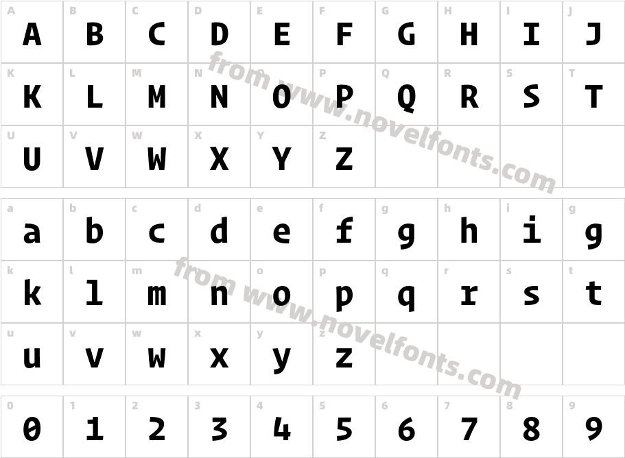 Operator Mono BoldCharacter Map