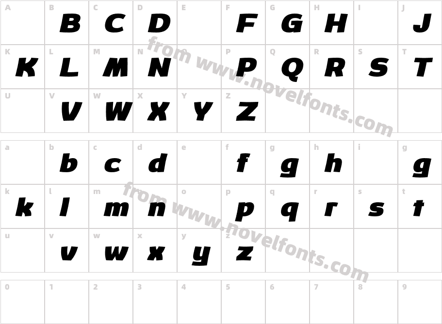 OpkropDemoBlackItalic-Wyl3YCharacter Map