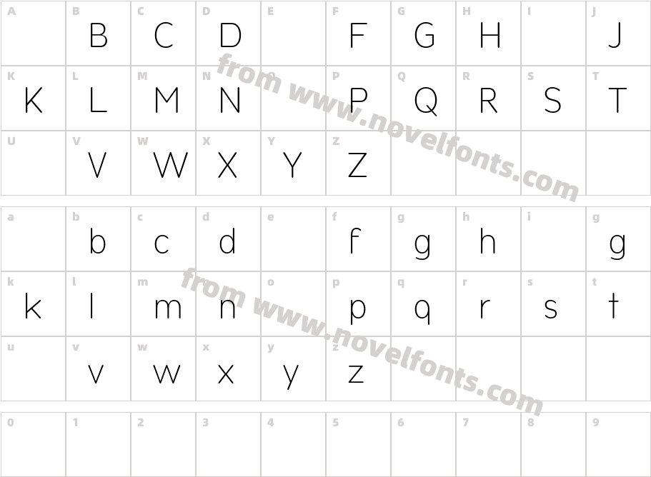 Opun DEMO ExtraLightCharacter Map