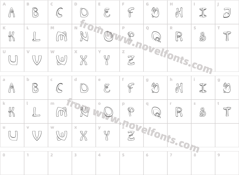 FlexionRegularCharacter Map