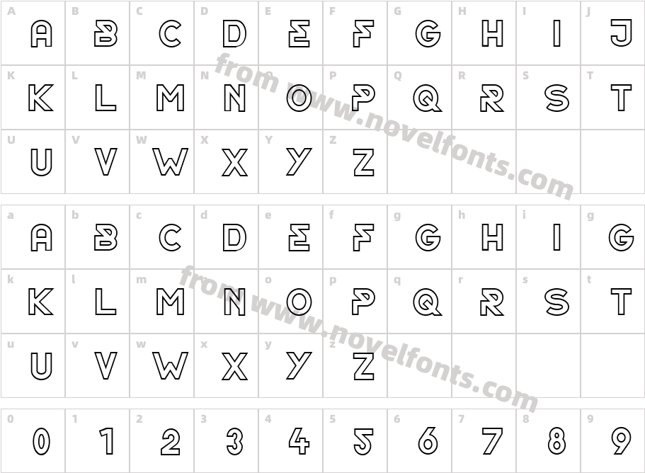 Order-OrderOutlineCharacter Map