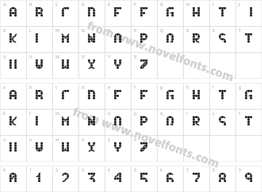 Flicker15Character Map