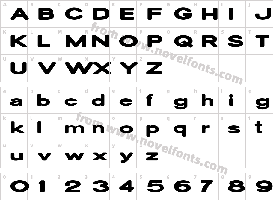 Oscan Expanded RoundedCharacter Map