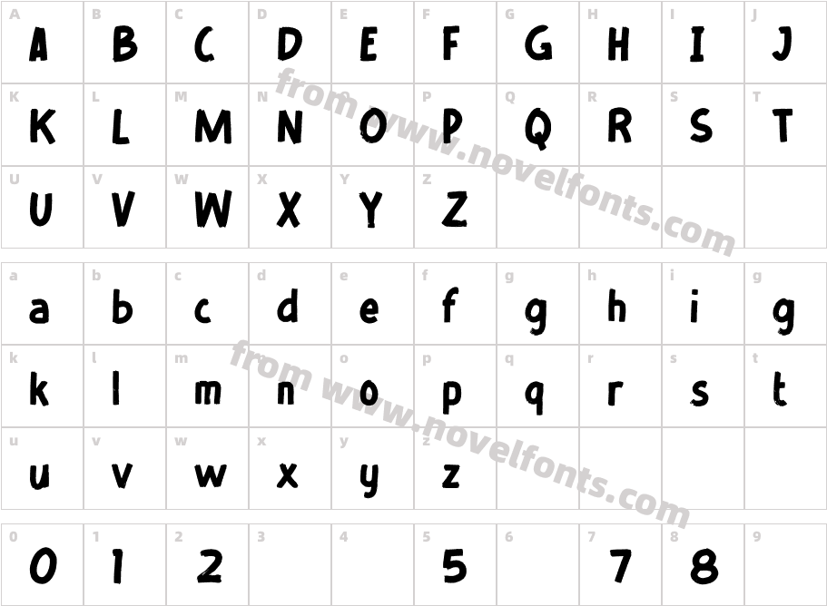 PLAYVICTIMRegularCharacter Map