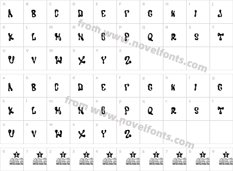 PSYCHOPERSONALUSE-RegularCharacter Map