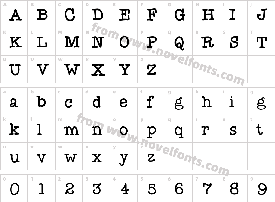 Flocked3Character Map