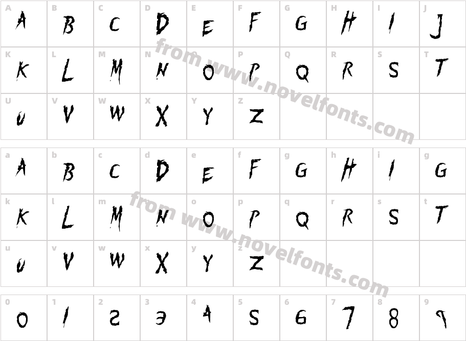 FloggedCharacter Map