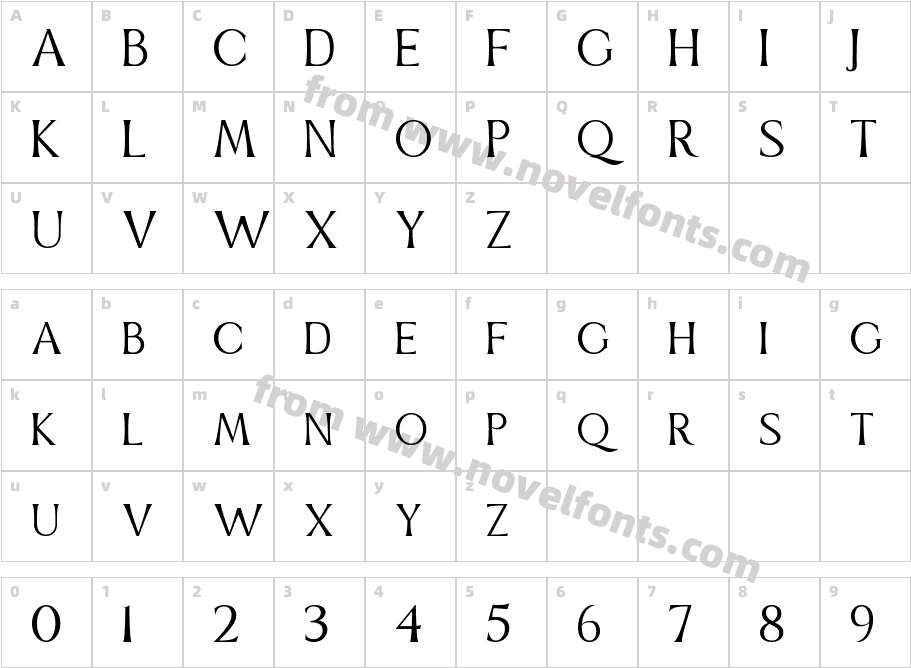 PURWATYPECharacter Map