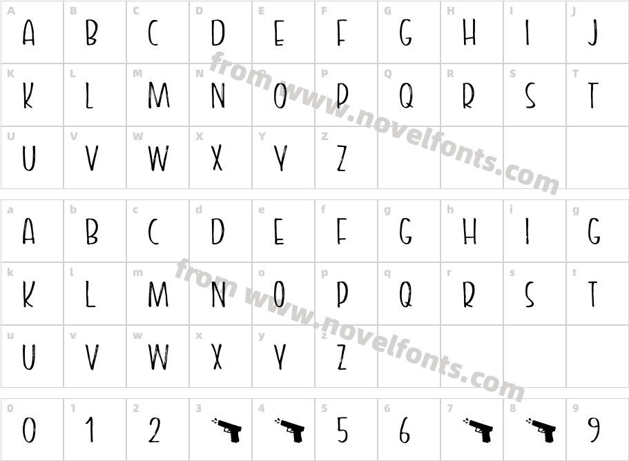 Packing Heat DEMO RegularCharacter Map