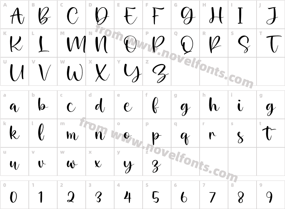 Palister HoneyCharacter Map