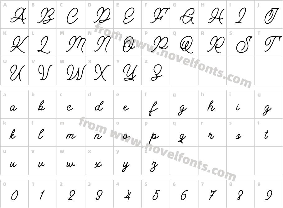 Pangharsa RegularCharacter Map