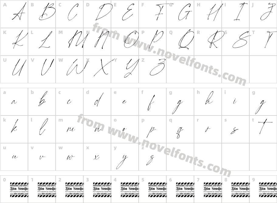 Pantheon Signature Personal UseCharacter Map