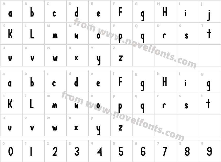 PeccoRegularCharacter Map