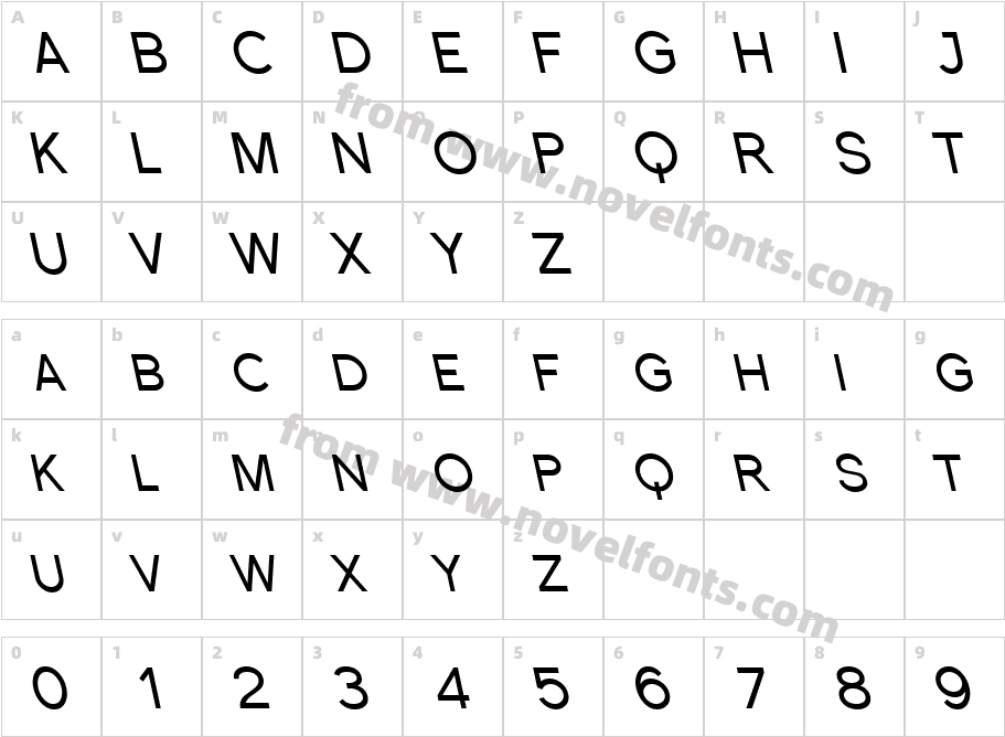 Florencesans SC Rev ItalicCharacter Map