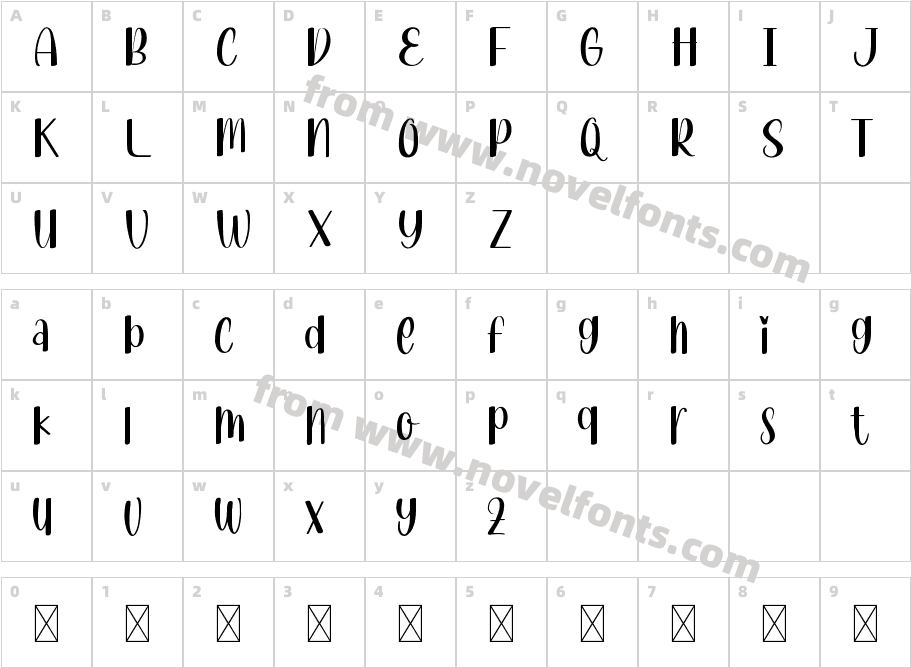 PermenKaretDemoRegularCharacter Map