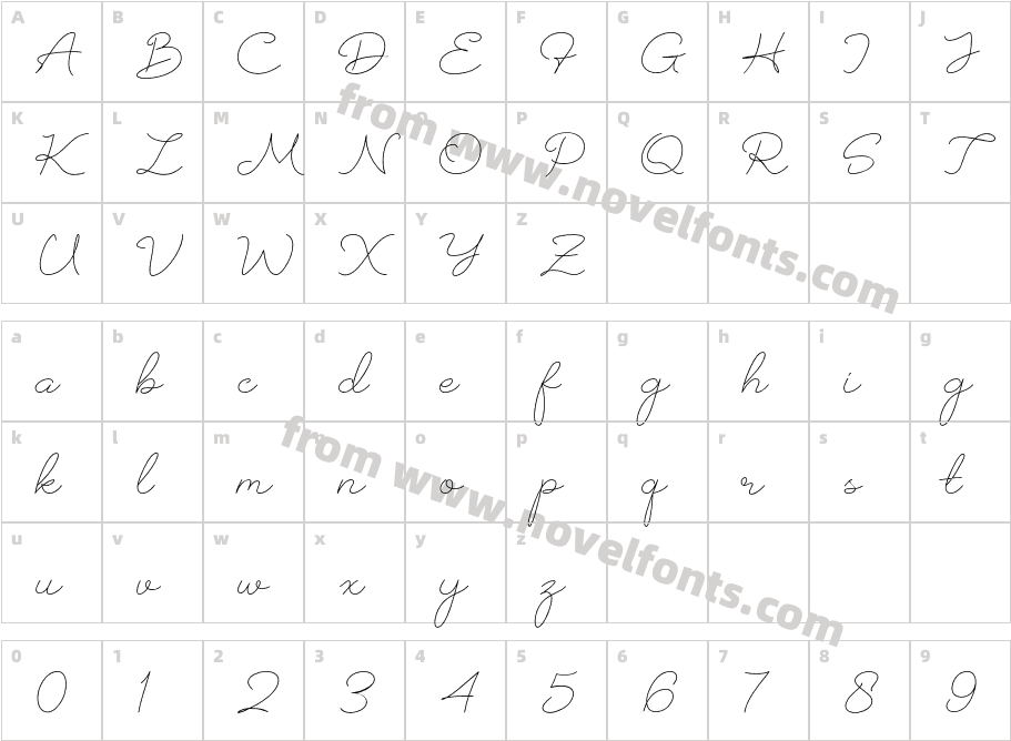 Pertiway RegularCharacter Map