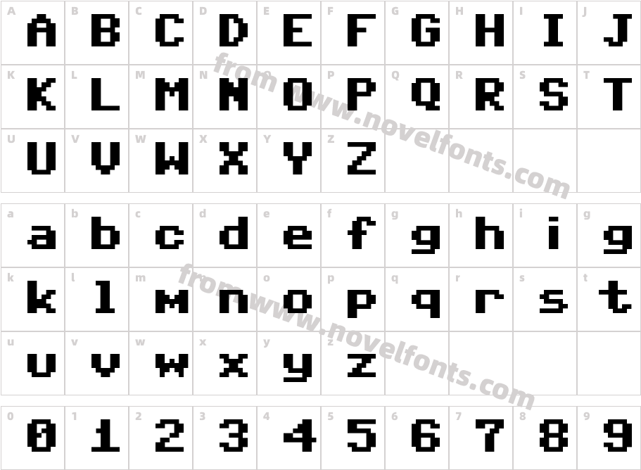 Pet Me 128Character Map