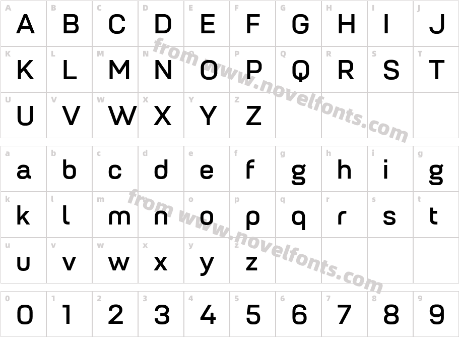 Petrov Sans SemiBoldCharacter Map