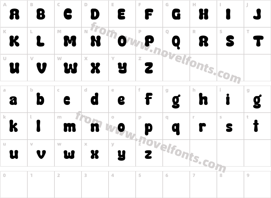 Phoria RegularCharacter Map