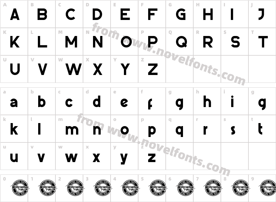 PictorialStyleDemo CondensedCharacter Map