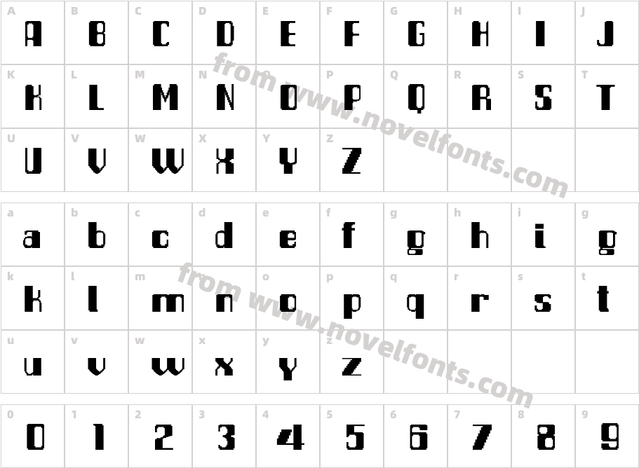 Pixel DraftCharacter Map