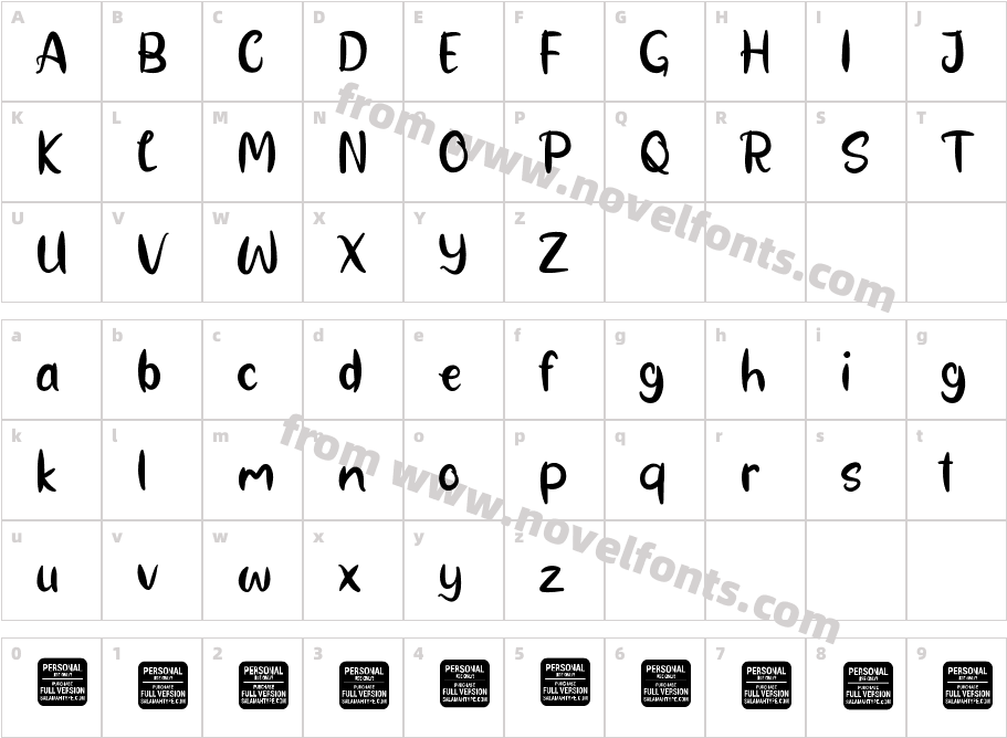 Playfresh PersonalUseOnlyCharacter Map