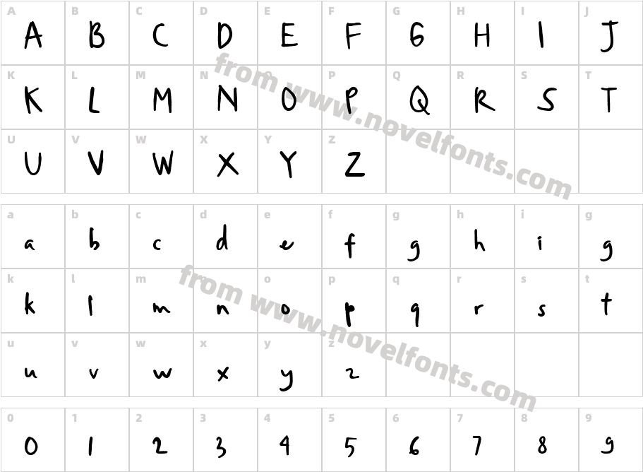 Playzone RegularCharacter Map