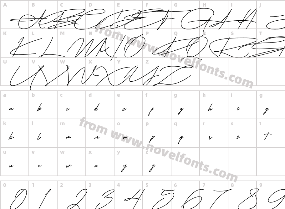 PontgraphCharacter Map