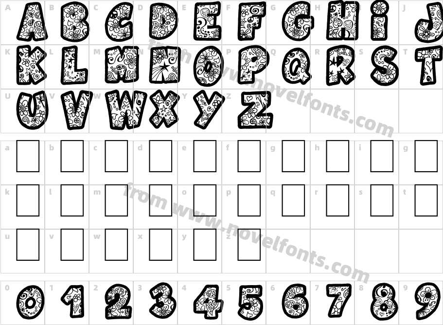 Flowers PowerCharacter Map