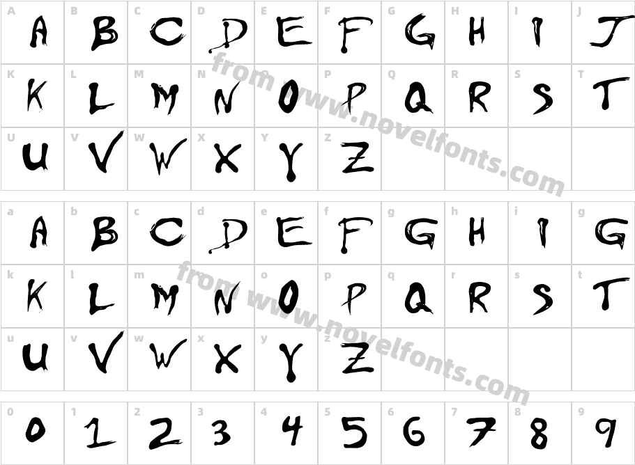 FloydianCharacter Map