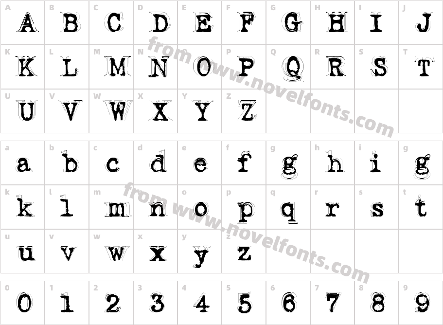 FluoxetineCharacter Map