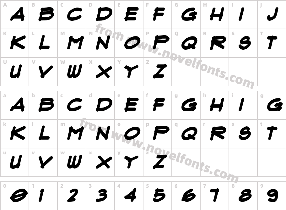 Flux Architect Bold ItalicCharacter Map