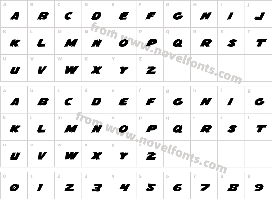 Flying Leatherneck ExpandedCharacter Map