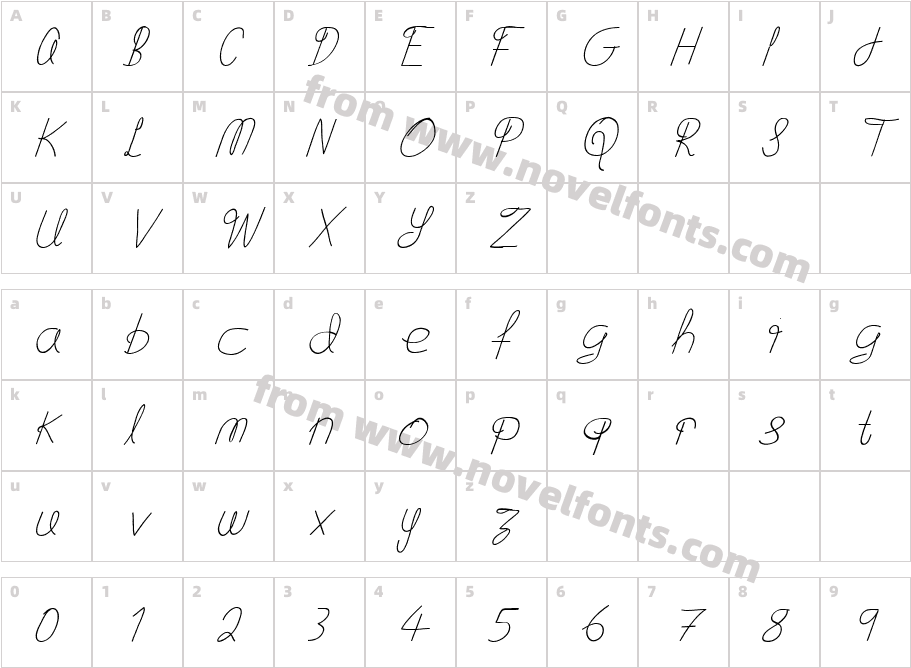 Flying Without Wings BoldCharacter Map