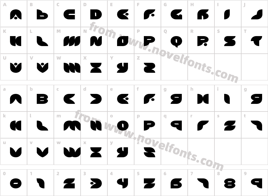 PuffAngelExpandedCharacter Map