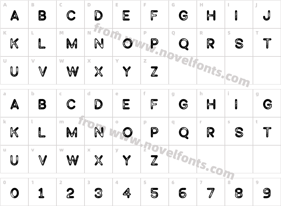 Punizione StampCharacter Map