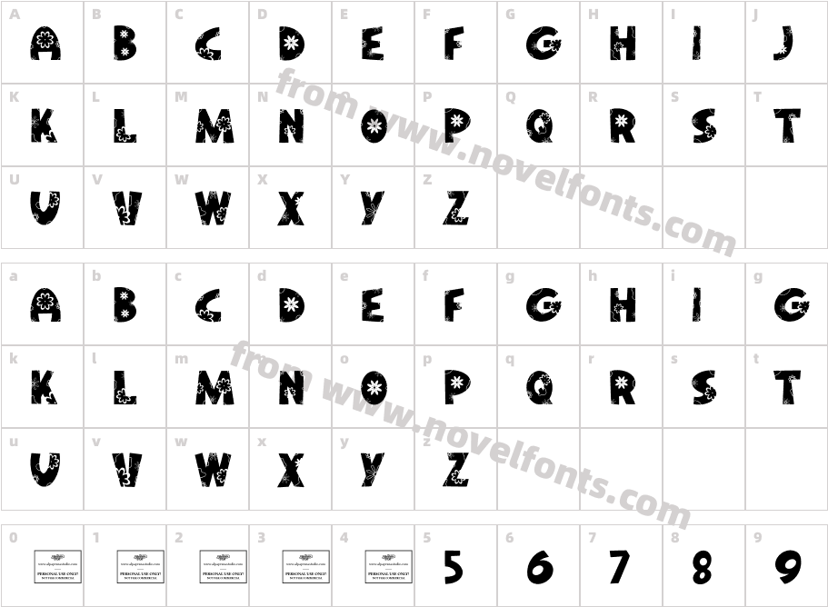 Pure BlossomCharacter Map