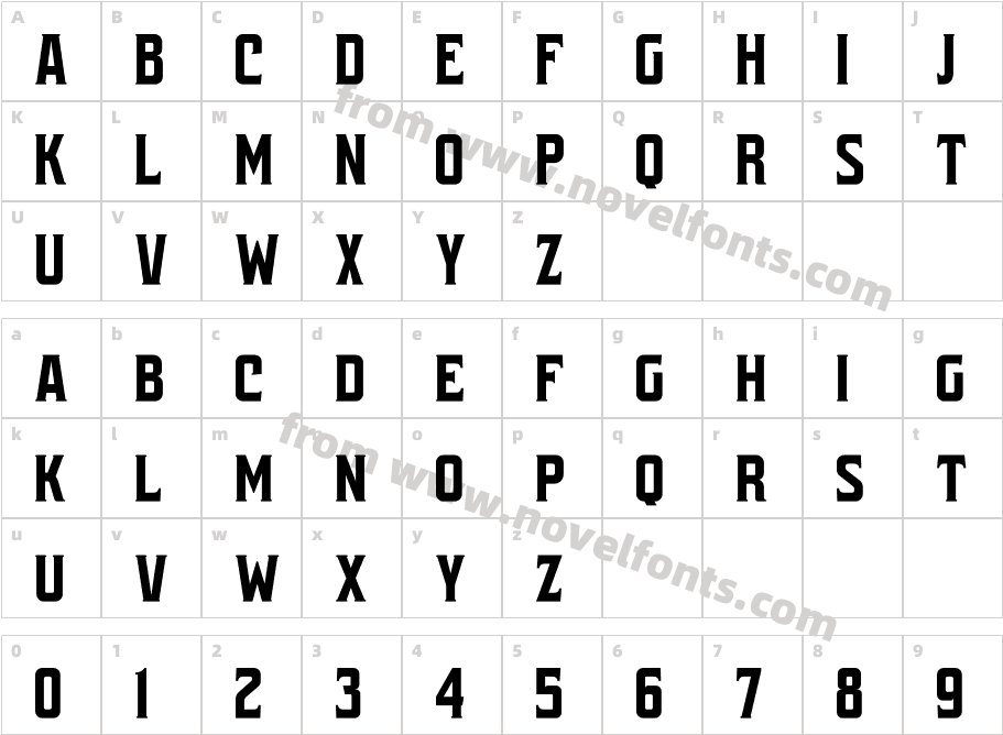 QUINORCharacter Map