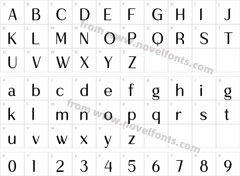 QafinteCharacter Map