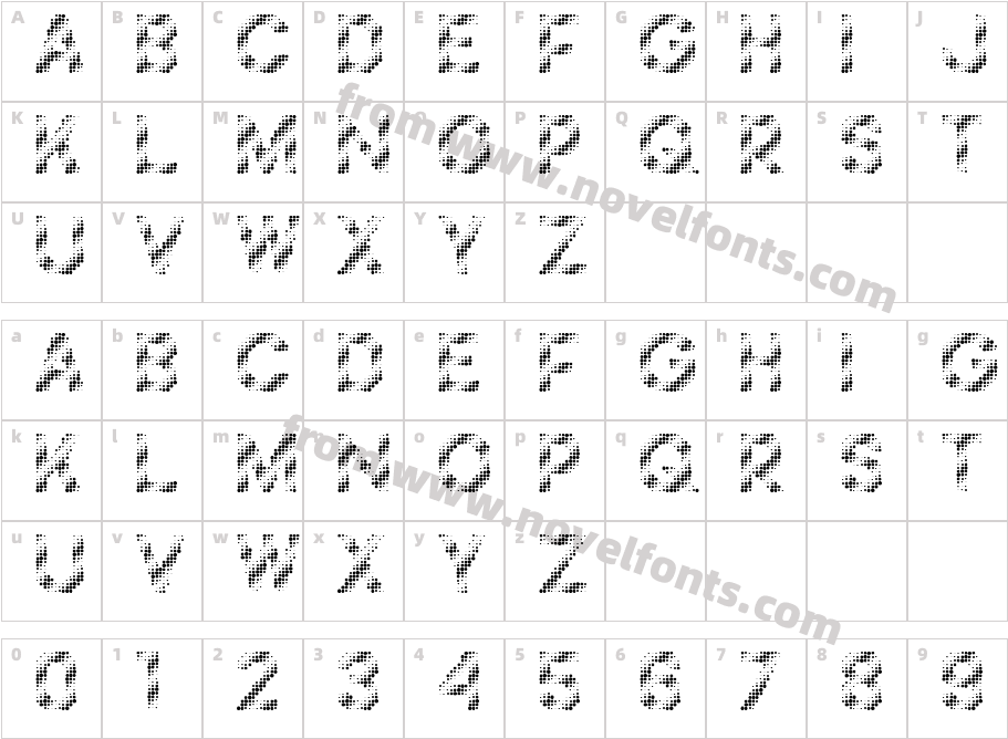 Foilness RegularCharacter Map