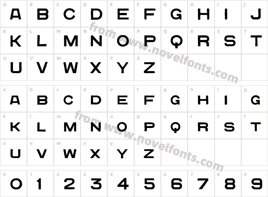 QuadratGroteskCCharacter Map